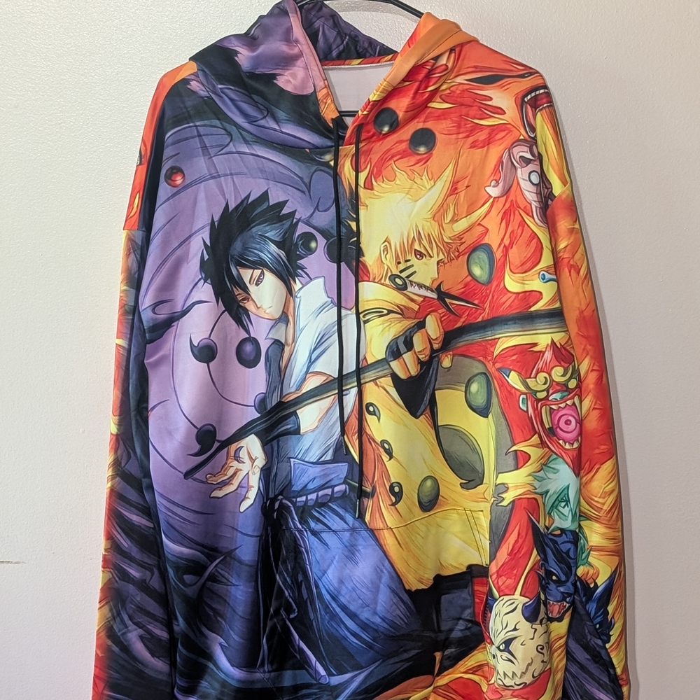 Source Unknown Red and Orange Cape Jacket Dynamic Design